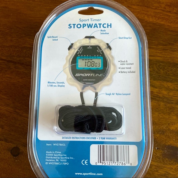 Sportline Sport Timer Stopwatch Sealed Sports Times All Sports NEW - Picture 4 of 5